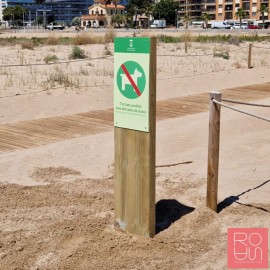 Fita Senyalització Platges - Prohibició Gossos i Normatives Costaneres